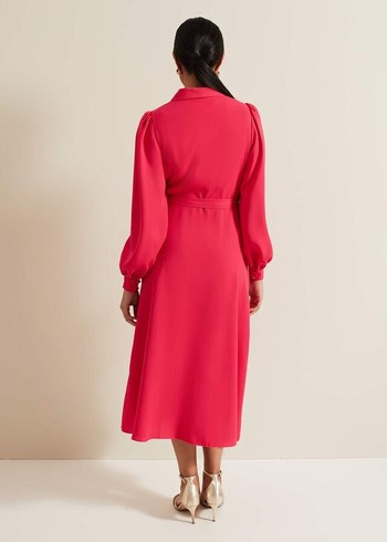 Phase Eight Petite Philippa Wrap Dress Pink Canada | TAVJHF-587